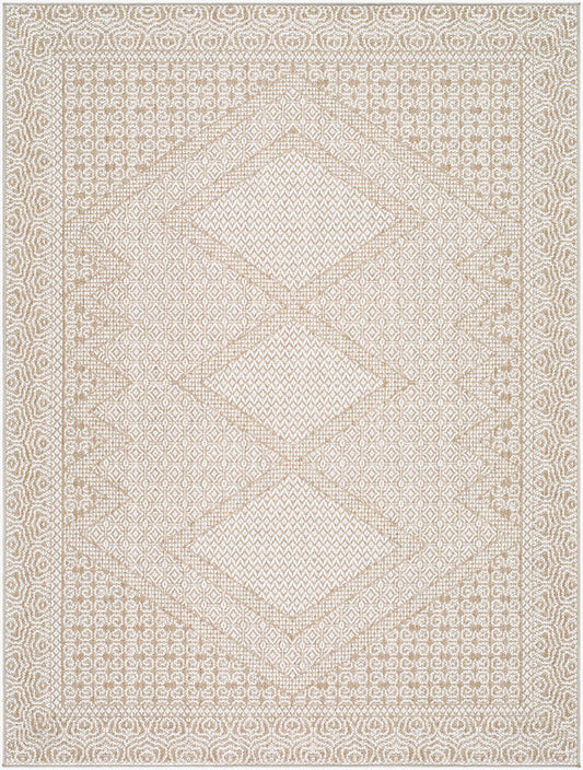 Reana Cottage White/Tan Area Rug