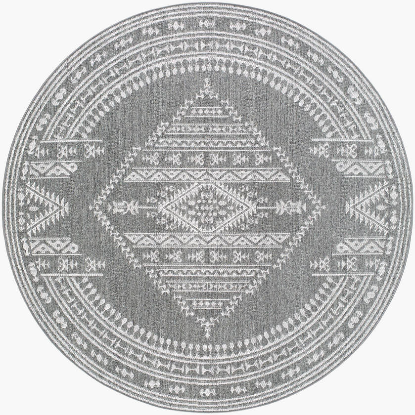 Leiha Cottage Medium Gray Area Rug