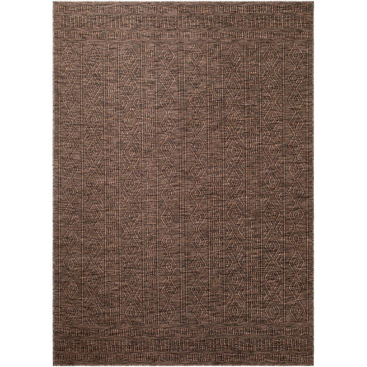 Benjaman Bohemian Brown Area Rug