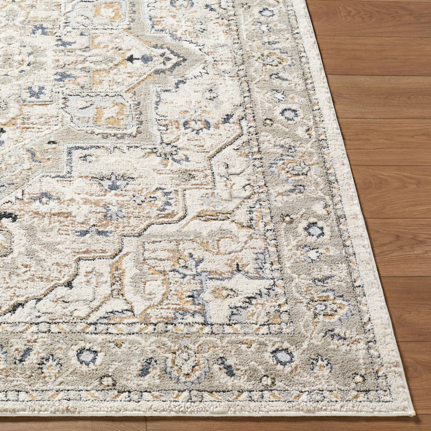 Ralphael Traditional Dark Brown Area Rug