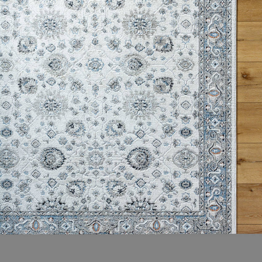 Nell Traditional White Area Rug
