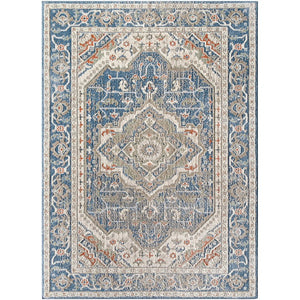 Tierney Traditional Denim Area Rug