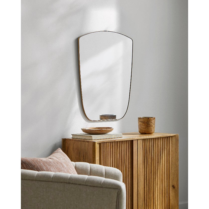 Lino Modern Gold Wall Mirror