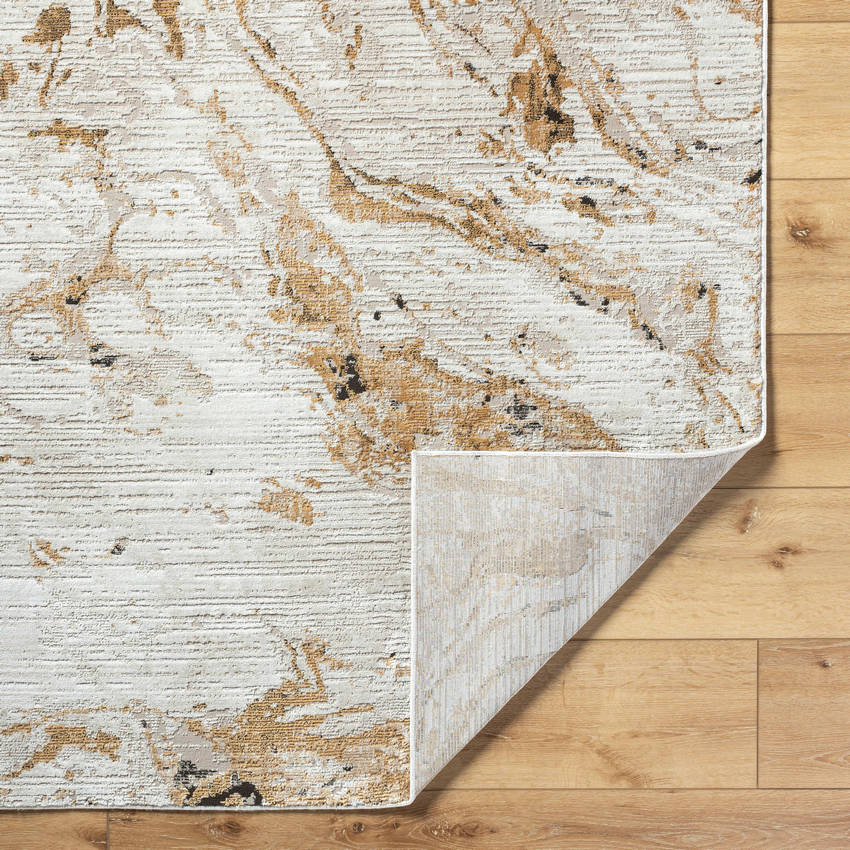 Illiam Modern Light Beige/Mustard Area Rug