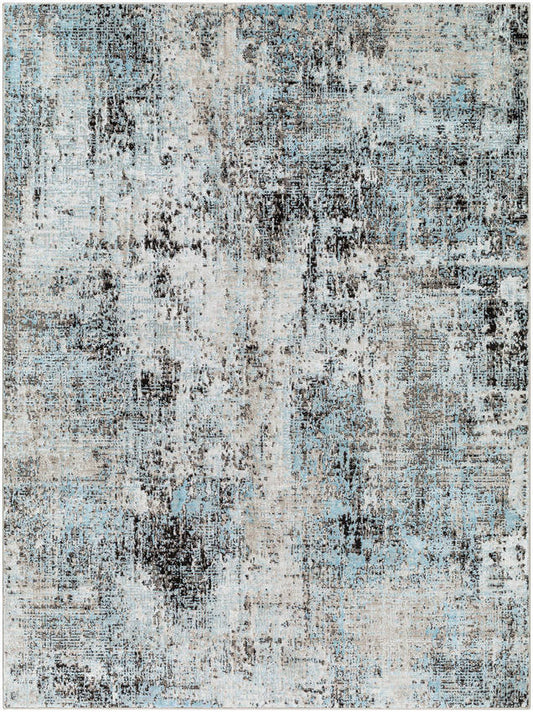 Jakki Rustic Blue/Charcoal Area Rug