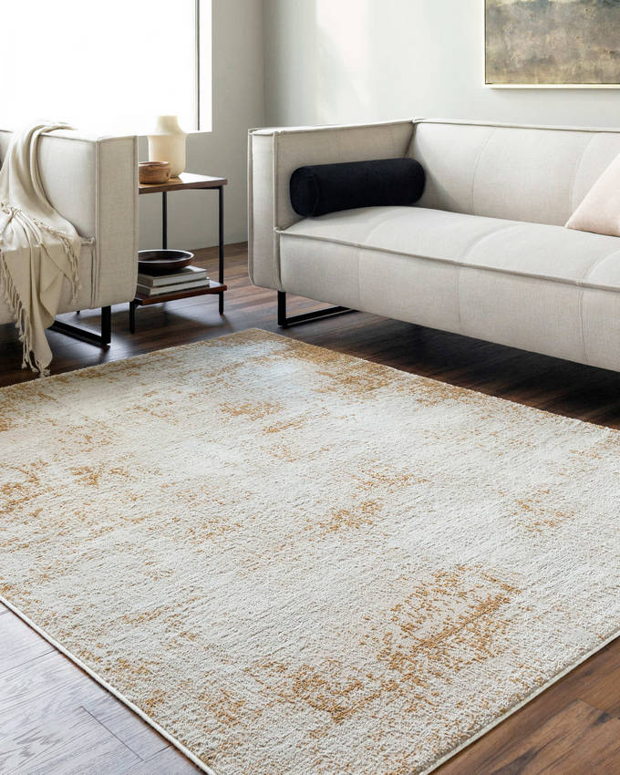 Shamille Rustic Mustard/Light Beige Area Rug
