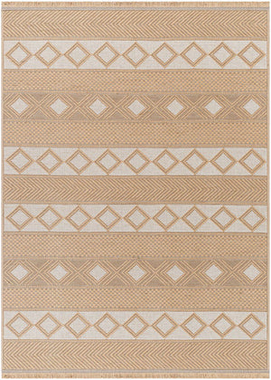 Jose Cottage Tan/Cream Washable Area Rug