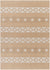 Jose Cottage Tan/Cream Washable Area Rug