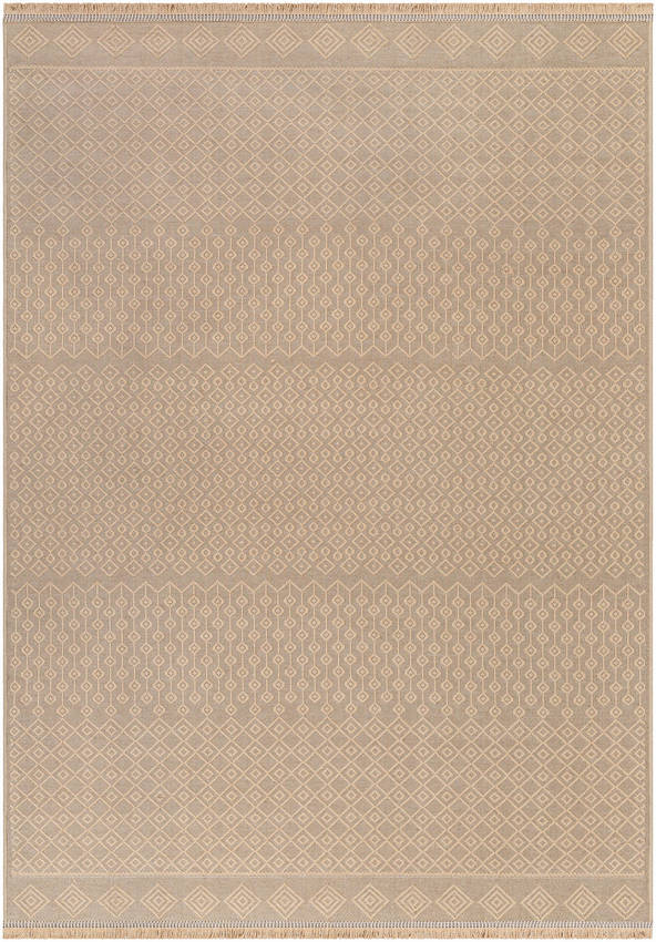 Ciro Cottage Tan Washable Area Rug