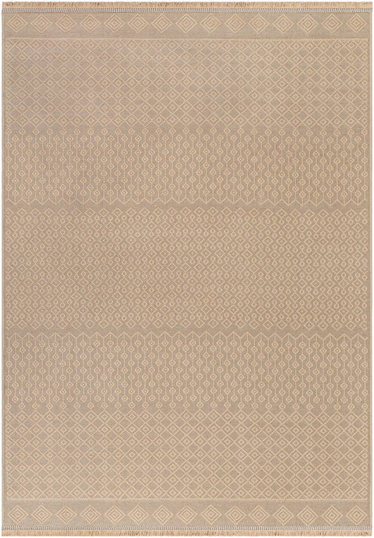 Ciro Cottage Tan Washable Area Rug