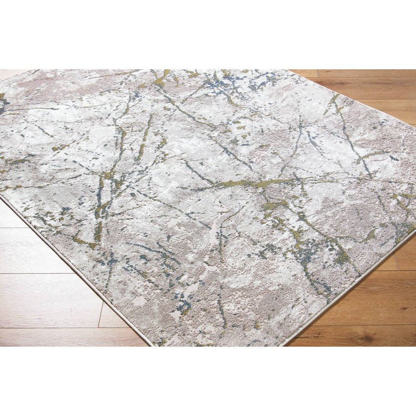 Daphney Modern Taupe/Off-White Area Rug