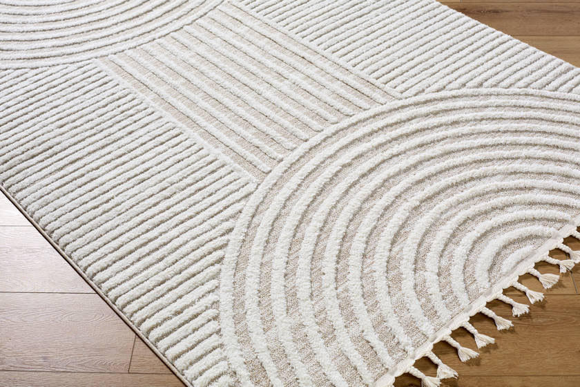 Kyra Modern Light Beige Area Rug