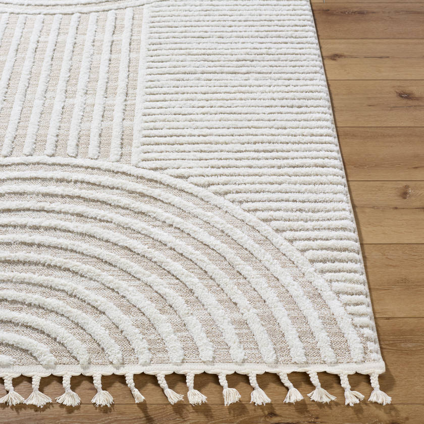 Kyra Modern Light Beige Area Rug