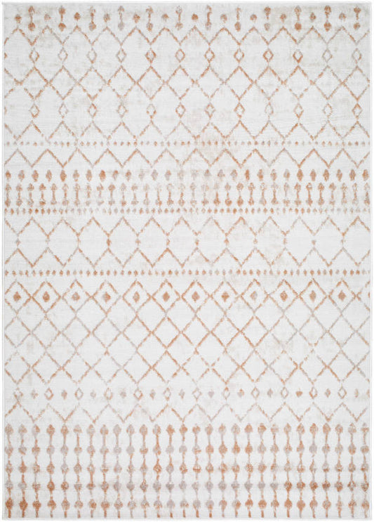 Olburgen Global Light Gray/Rust Area Rug