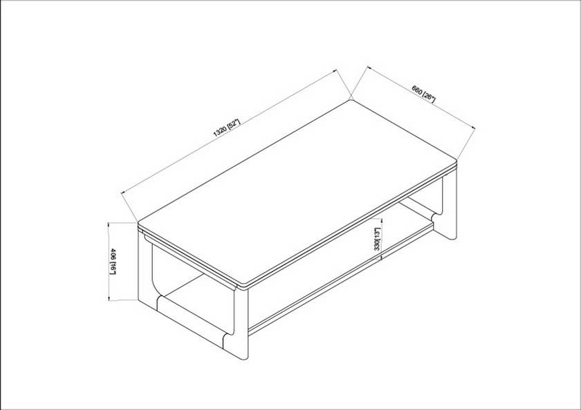 Ogechi Brown Coffee Table
