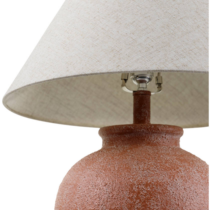 Andie Global Red/Wheat Table Lamp