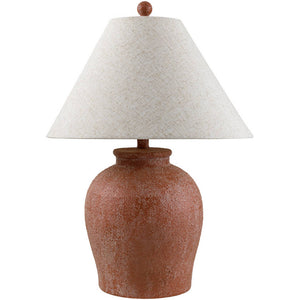 Andie Global Red/Wheat Table Lamp