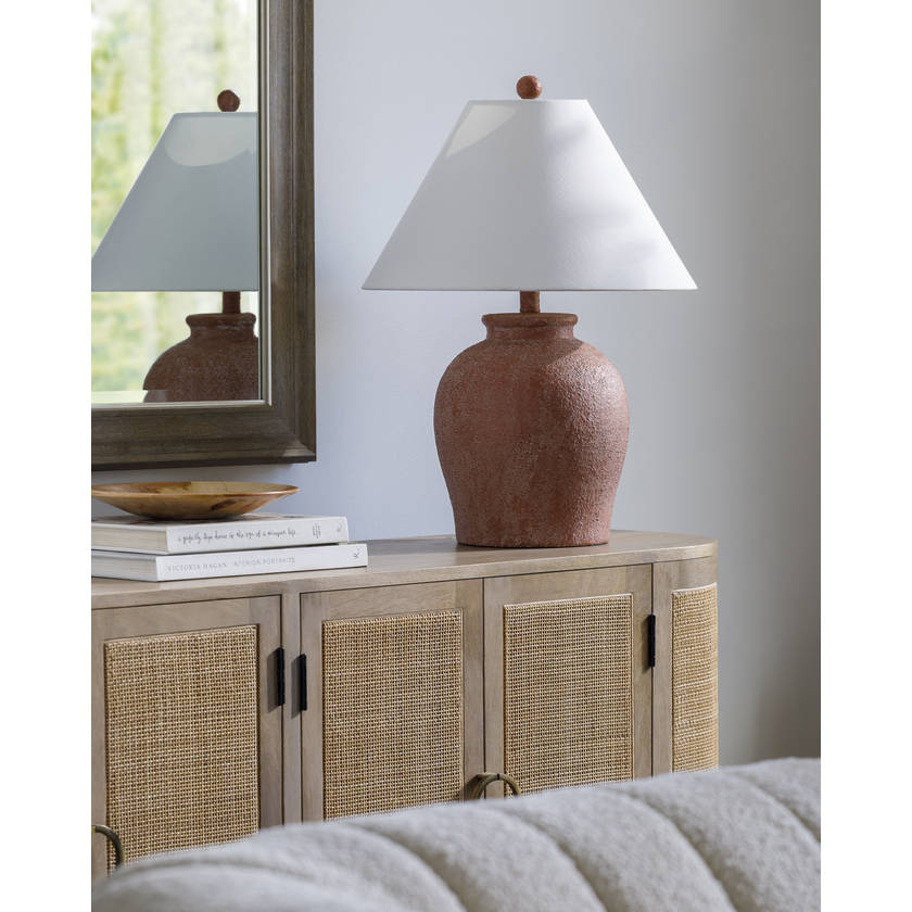 Andie Global Red Table Lamp