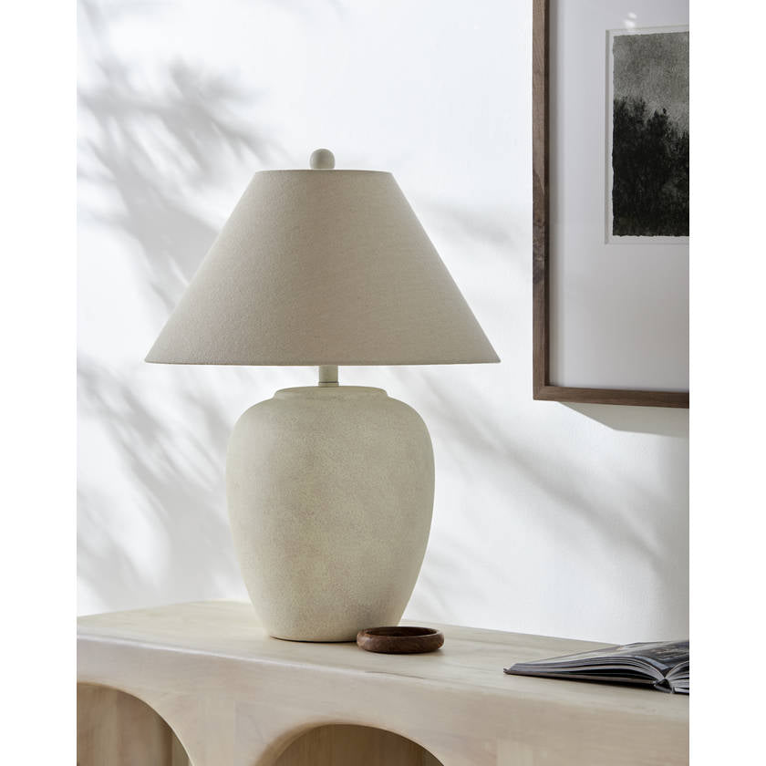 Sopheak Traditional White Table Lamp
