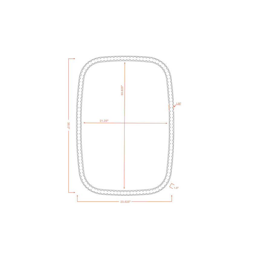 Catriona Traditional Brown Wall Mirror