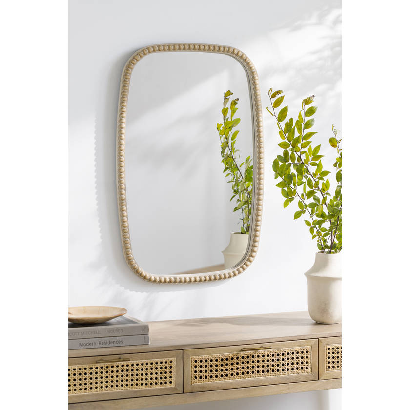 Catriona Traditional Brown Wall Mirror