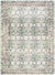 Meddo Traditional Dark Green Washable Area Rug