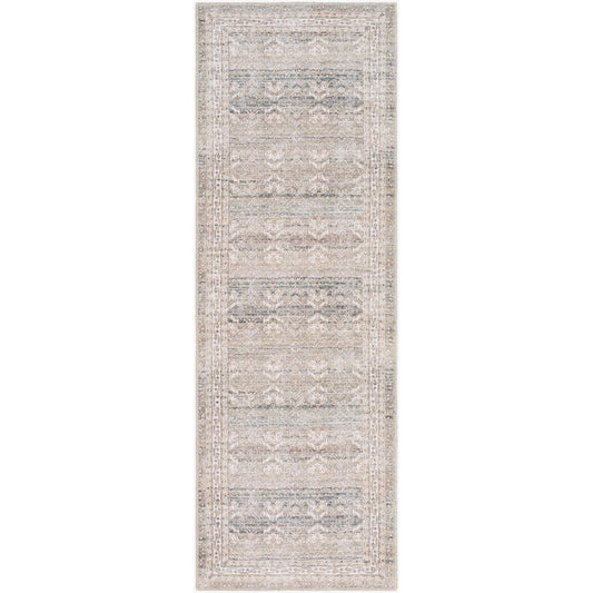 Trivia Traditional Dark Brown Washable Area Rug