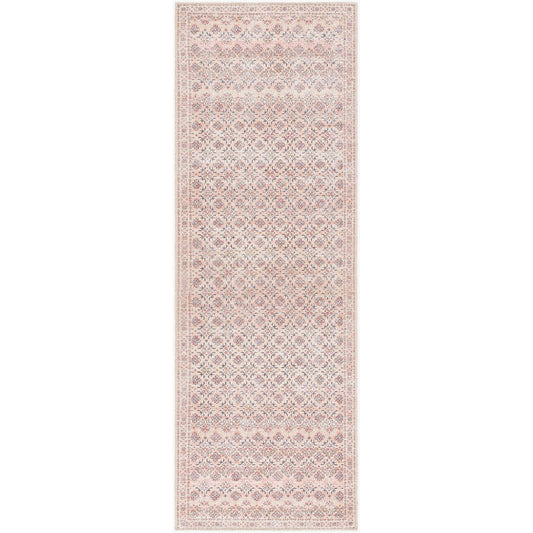 Hardin Traditional Rust Washable Area Rug