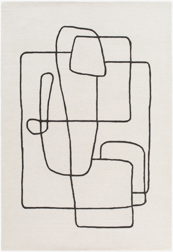 Uzoamaka Modern Ivory Area Rug