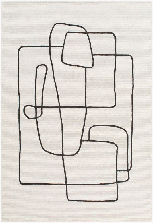 Uzoamaka Modern Ivory Area Rug