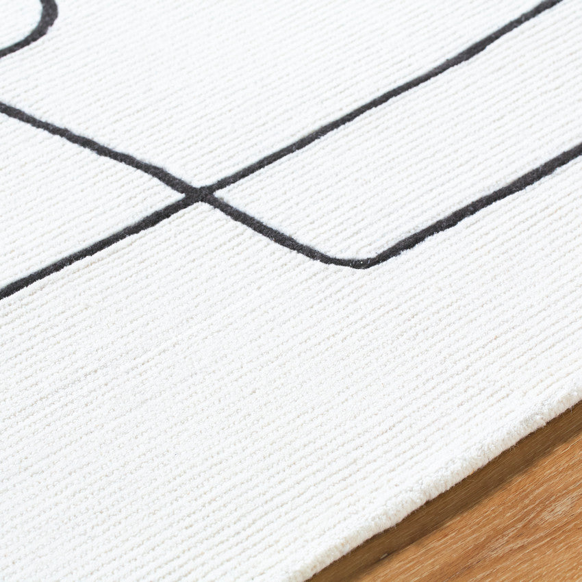 Uzoamaka Modern Ivory Area Rug