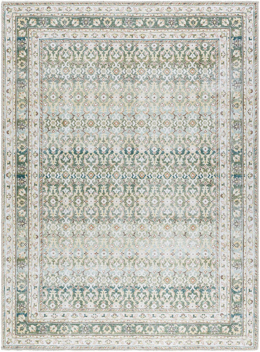 Rainier Traditional Olive Washable Area Rug - Our PNW Home x Livabliss