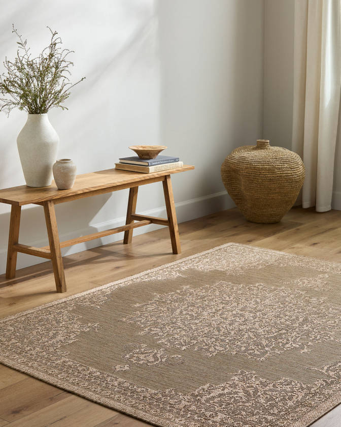 Andre Traditional Medium Brown Area Rug