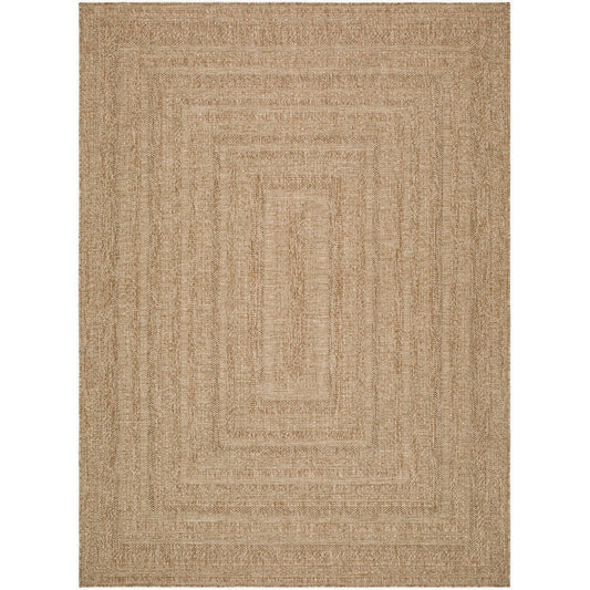 Zenia Cottage Light Brown Area Rug