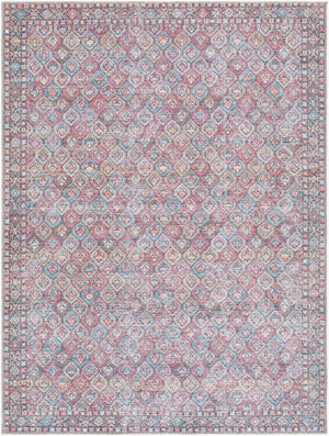 Rommy Traditional Pink Washable Area Rug