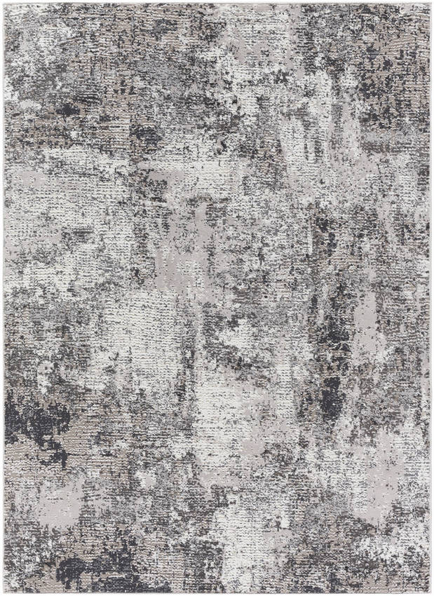 Zully Modern Charcoal Washable Area Rug