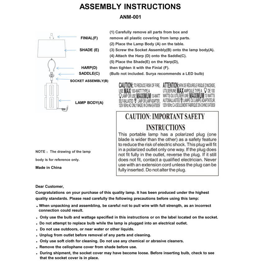 Evamarie Traditional Ivory Table Lamp
