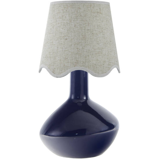 Eiman Rustic Dark Blue/Wheat Table Lamp