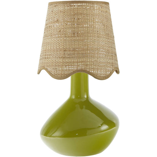 Eiman Rustic Green Table Lamp