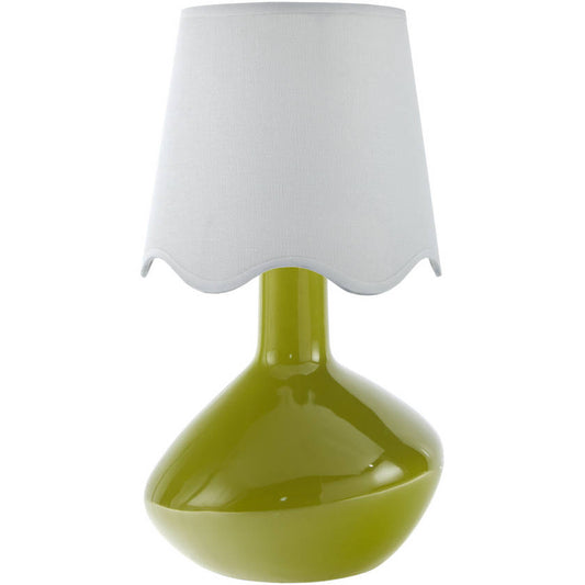 Eiman Rustic Green/White Table Lamp
