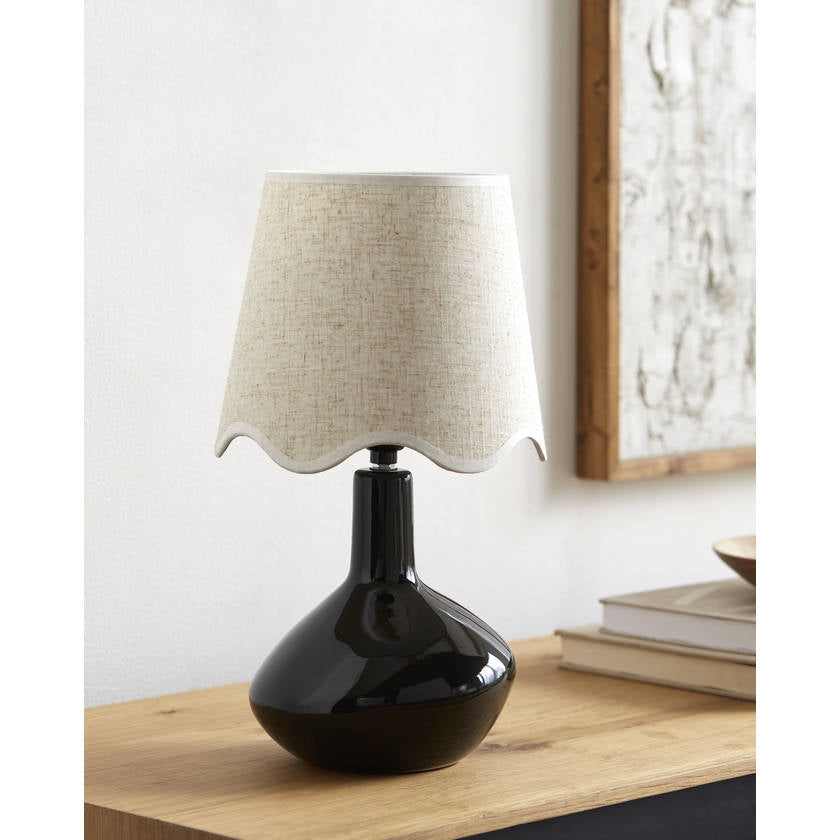 Eiman Rustic Black/Wheat Table Lamp