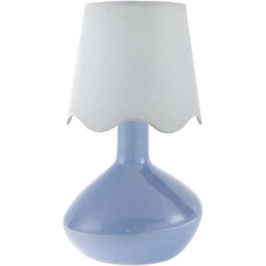 Eiman Rustic Blue/White Table Lamp