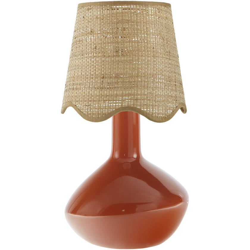 Eiman Rustic Red Table Lamp