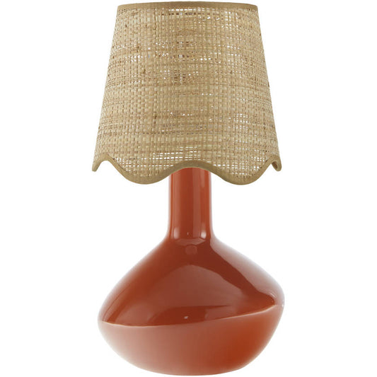 Eiman Rustic Red Table Lamp