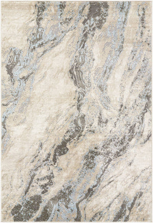 Lakeidra Modern Ice Blue Area Rug