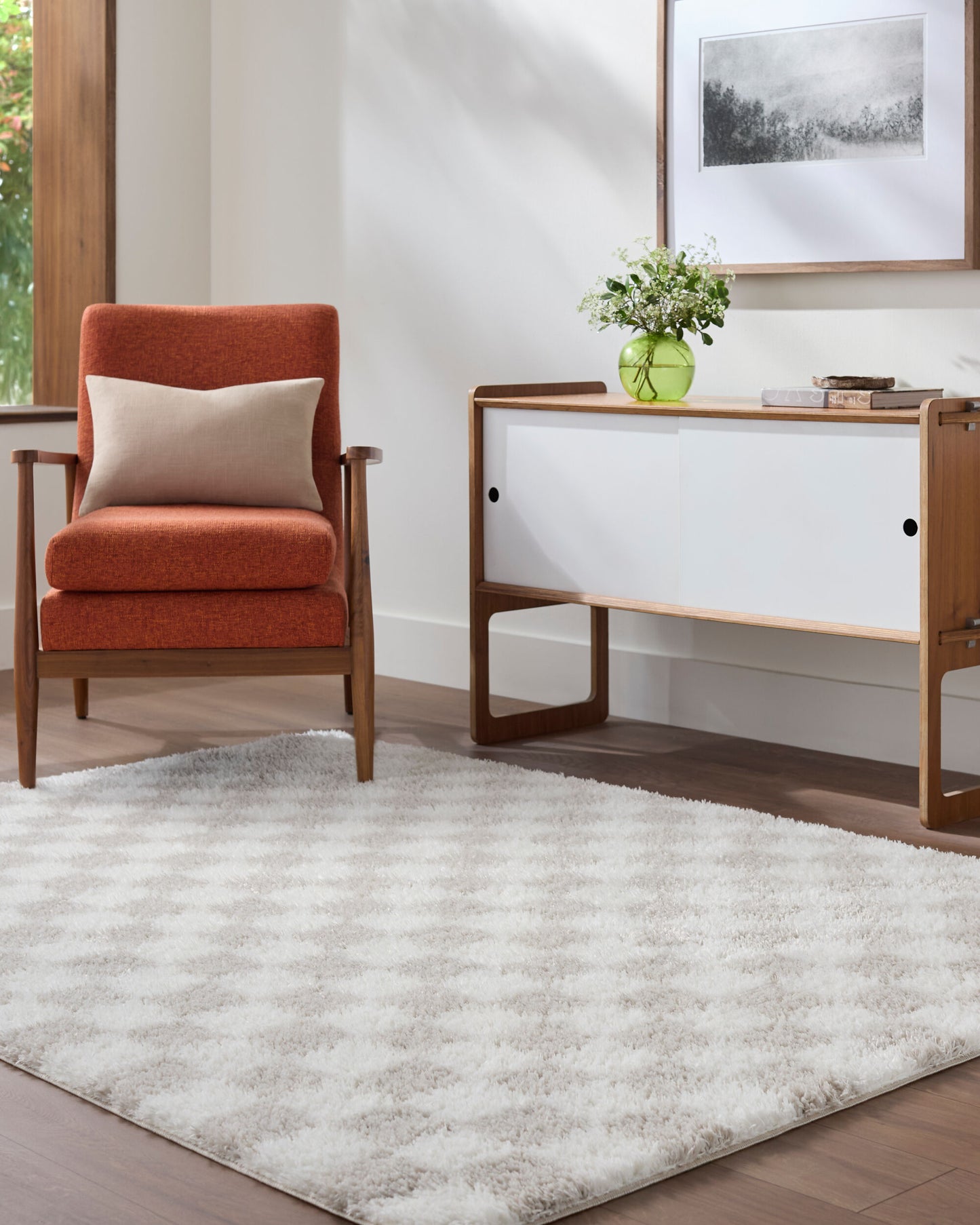 Chante Modern Tan Area Rug