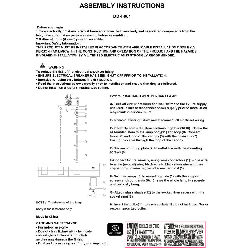 Elmhurst Rustic Black Ceiling Lighting