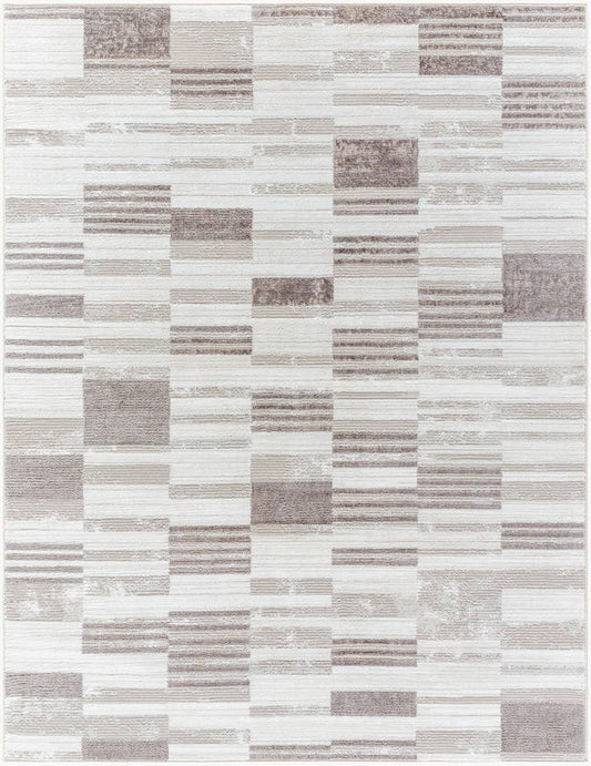 Rison Modern Light Beige Area Rug