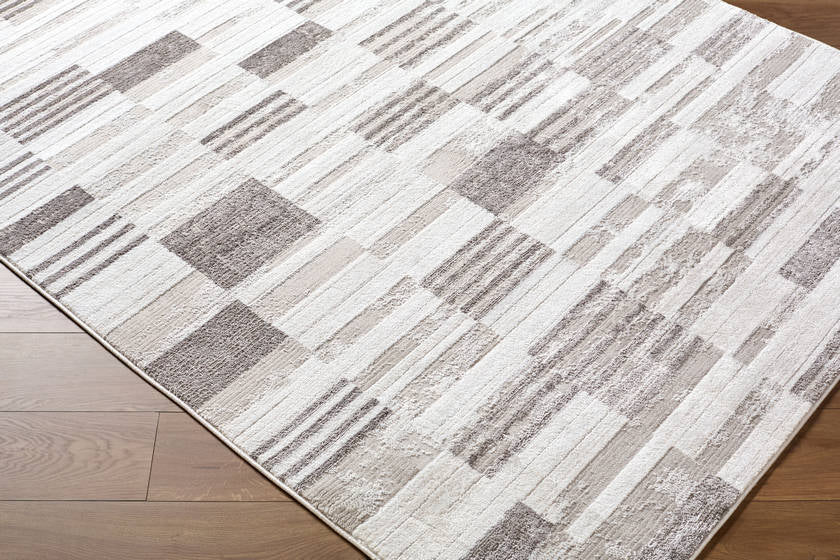 Rison Modern Light Beige Area Rug