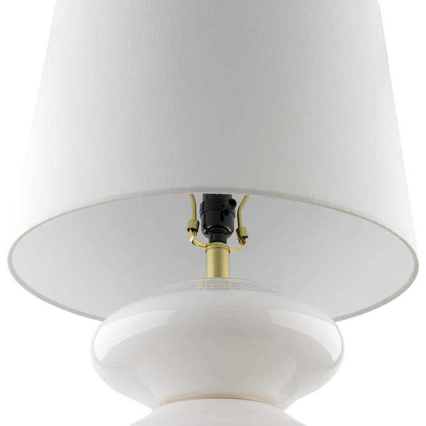 Shauri Traditional White Table Lamp